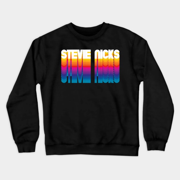 Retro Stevie Personalized Name Gift Retro Rainbow Style Crewneck Sweatshirt by Time Travel Style